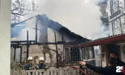 Çocukların torpil attığı ev yandı