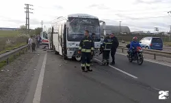 Tekirdağ’da işçi servisi askeri personel taşıyan servise çarptı