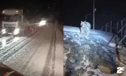 Tendürek Geçidi’nde ulaşıma kar engeli