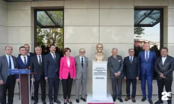 Büyükerşen büstü görkemli törenle açıldı