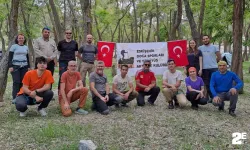 Eskişehirli doğa tutkunları Karalayalar bölgesinde yürüyüş yaptı