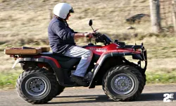 ATV motor ile uçuruma yuvarlandılar