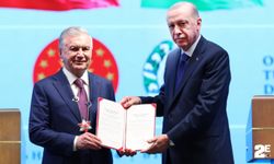 Özbekistan Cumhurbaşkanı’na Devlet Nişanı tevcih edildi