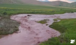 Sağanak yağmur tarım arazilerine zarar verdi