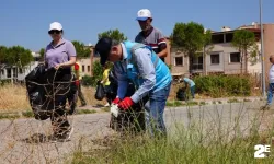 Temiz çevre kampanyasına gönüllülerden destek