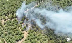 Korkutan yangın saatler sonra söndürüldü