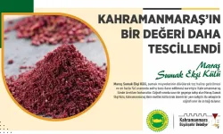 Maraş Sumak Ekşi Külü tescillendi