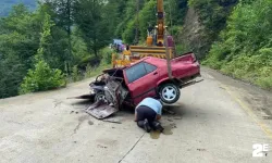 Otomobil dereye uçtu, 19 yaşındaki sürücüden acı haber