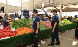 Zabıta ekipleri pazar yerini denetime çıktı