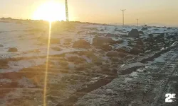 Ardahan beyaza büründü, Ağustos ayında şaşırtan görüntü