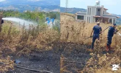 Deprem bölgesinde korkutan yangın!