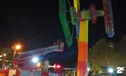 Lunaparkta panik: Havada asılı kaldılar!