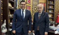 Oğuz Alper Öktem, Bahçeli'yi ziyaret etti