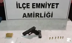 Patlama sesine gittiler, ruhsatsız silah ele geçirdiler!