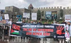 Sağlık çalışanlarının Filistin'e destek yürüyüşleri devam ediyor