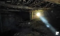 Saman balyaları alevlere teslim oldu