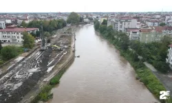 Terme Çayı taşma noktasına geldi