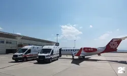 Uçak ambulans hasta bebekler için havalandı