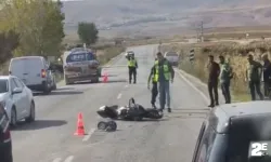 Akaryakıt tankeri ile motosiklet çarpıştı!