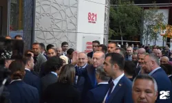 Cumhurbaşkanı Erdoğan yoğun ilgiyle karşılandı