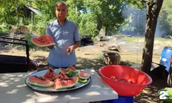 Elde kalan karpuzlar pekmeze dönüştü!