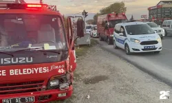 İtfaiye aracı ile kamyonet çarpıştı: İtfaiye eri yaralandı!