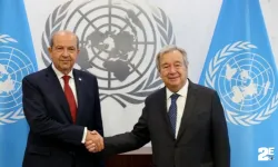 KKTC Cumhurbaşkanı Tatar, BM Genel Sekreteri Guterres ile görüştü