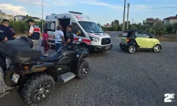 Manavgat'ta ATV ile otomobil çarpıştı: 1 yaralı