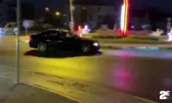 Şehrin göbeğinde attığı drift pahalıya patladı