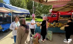 Semt pazarında sağlıklı hayat merkezleri tanıtıldı