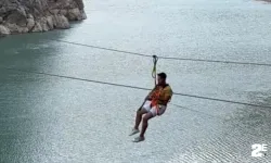 Zipline yaparak klarnet çaldı!