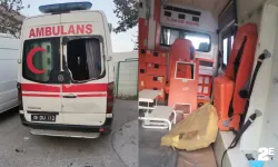 Akılalmaz olay: Hastaneye ait ambulansa saldırdılar