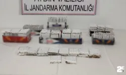 Jandarma ekipleri 2 bin 620 adet içi tütün dolu makaron ele geçirdi