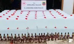 Jandarma ekipleri litrelerce etil alkol ele geçirdi