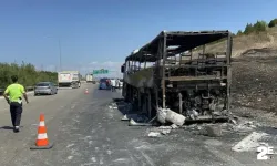 Sarıyer’de yolcu otobüsü yangını: Alevlere teslim oldu!