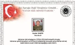 Sözleşmeli Er Kander Babür şehit düştü