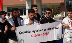 Üniversite öğrencilerinden Filistin'e destek