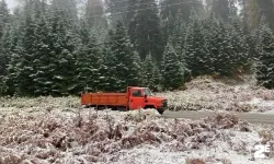 Yüksek kesimler yağmur yerine kar yağışına bıraktı