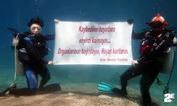 Dalgıçlardan deniz altında organ bağışı çağrısı