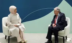 Emine Erdoğan, COP29'da BM Genel Sekreteri Guterres ile görüştü