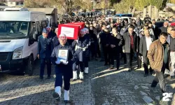 Hayatını kaybeden emekli astsubay son yolculuğuna uğurlandı