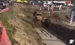 Offroad yarışında takla atan yarışmacıdan ilginç cevap