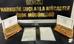 Üstü baklava ile kapatılmış tatlı kutuların içinden uyuşturucu çıktı