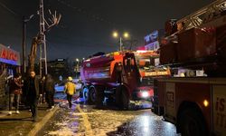 Korkutan yangına itfaiye ekipleri müdahale etti