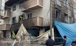 Patlamanın meydana geldiği binada hasarın şiddeti ortaya çıktı