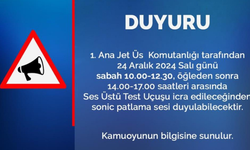 Eskişehir Valiliği'nden sonic patlama sesi uyarısı