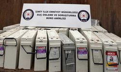 1 milyon 300 bin liralık akü hırsızlığı polise takıldı