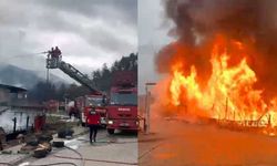 Bolu’da dün faaliyeti durdurulan, konaklama tesisinde yangın