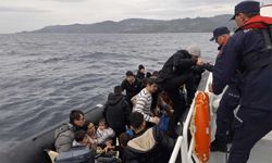 Ayvacık açıklarında 41 kaçak göçmen yakalandı