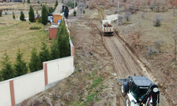 İnönü'de stabilize yol çalışması yapıldı